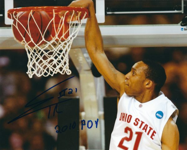 Autographed EVAN TURNER 8x10 Ohio State Buckeyes photo
