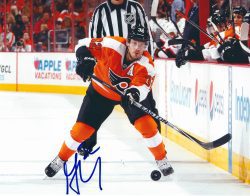 Autographed MARK STREIT 8X10 Philadelphia Flyers Photo