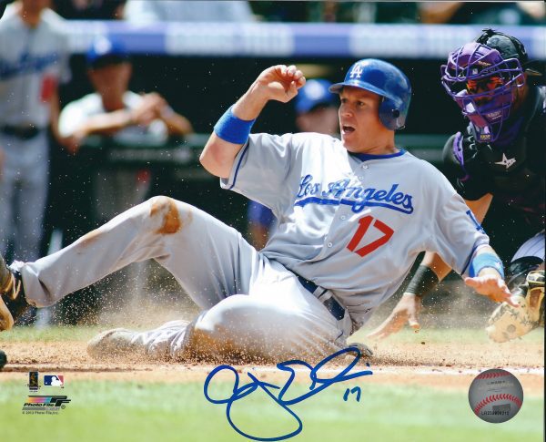 AUTOGRAPHED A.J. ELLIS  8x10 Los Angeles Dodgers photo