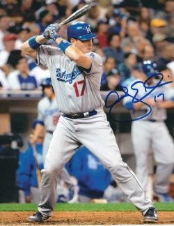 AUTOGRAPHED A.J ELLIS 8x10 Los Angeles Dodgers photo