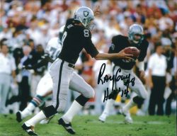 Autographed RAY GUY 8X10 Oakland Raiders photo