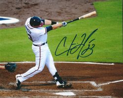 AUTOGRAPHED CHRIS JOHNSON 8X10 Atlanta Braves photo