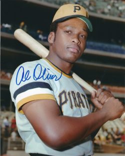 Autographed AL OLIVER 8X10 Photo Pittsburgh Pirates