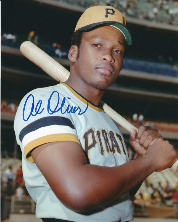 Autographed AL OLIVER 8X10 Photo Pittsburgh Pirates