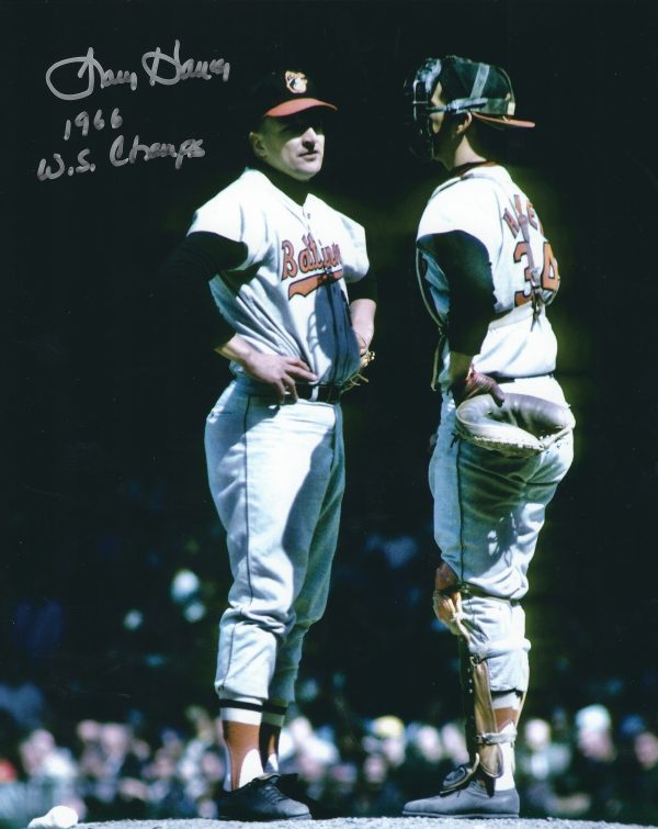 AUTOGRAPHED LARRY HANEY 8X10 Baltimore Orioles Photo