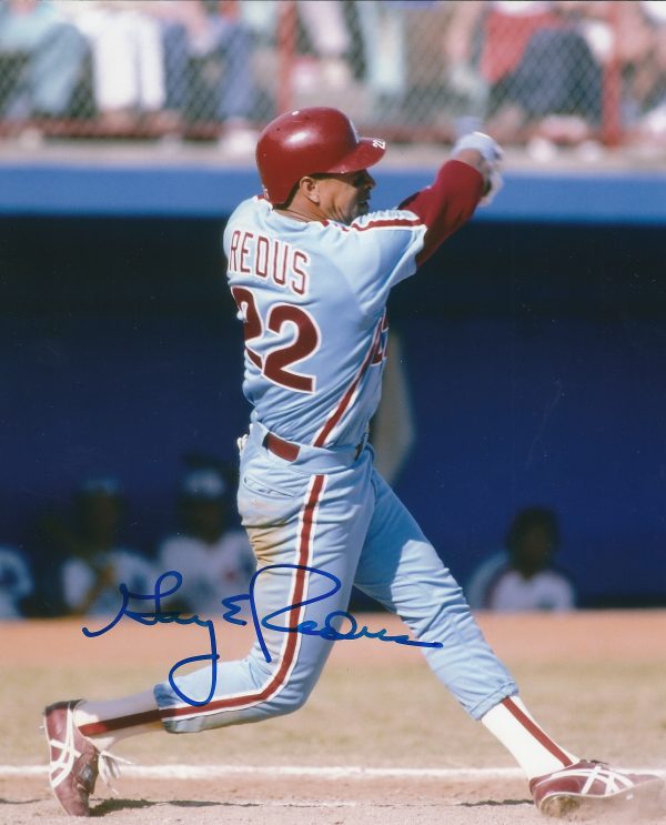AUTOGRAPHED GARY REDUS 8X10 Philadelphia Phillies Photo
