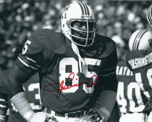 AUTOGRAPHED JULIUS ADAMS 8X10 New England Patriots photo