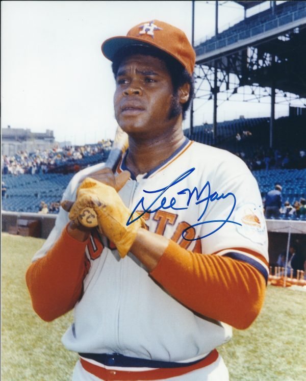 AUTOGRAPHED  LEE MAY 8x10 Houston Astros Photo