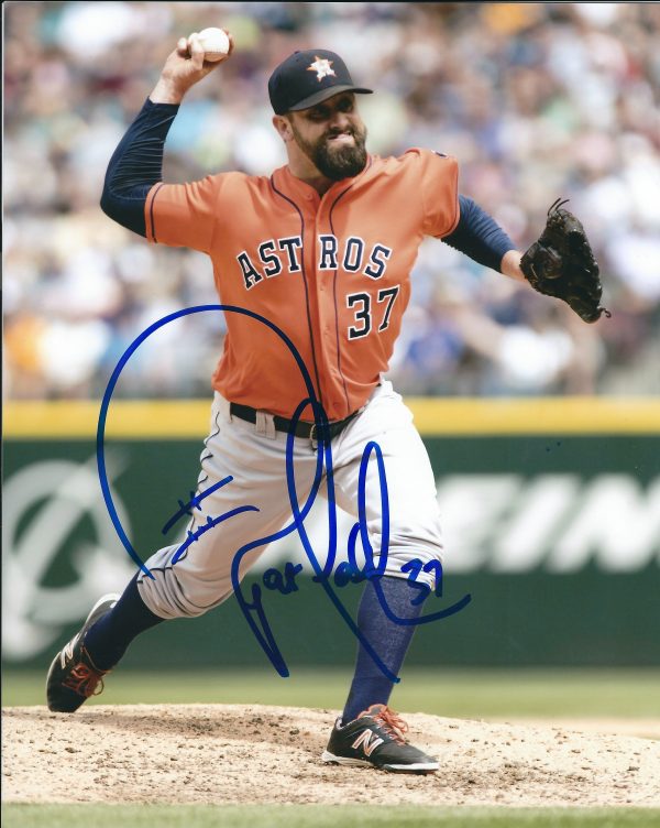 AUTOGRAPHED PAT NESHEK 8X10 Houston Astros Photo
