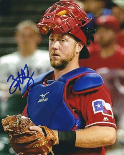 AUTOGRAPHED BRYAN HOLADAY 8X10 Texas Rangers Photo