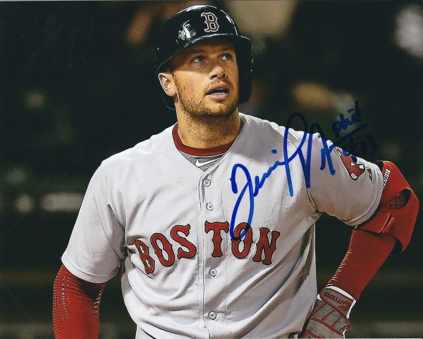 AUTOGRAPHED DANIEL NAVA  8X10 Boston Red Sox photo