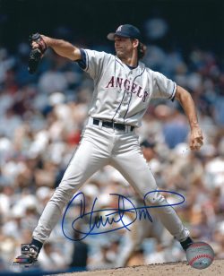 AUTOGRAPHED CHUCK FINLEY 8X10 California Angels Photo
