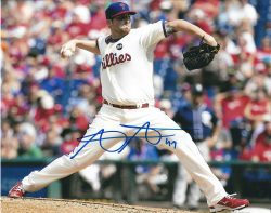 AUTOGRAPHED ALEC ASHER 8X10 Philadelphia Phillies Photo