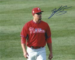 AUTOGRAPHED DYLAN COZENS 8X10 Philadelphia Phillies Photo