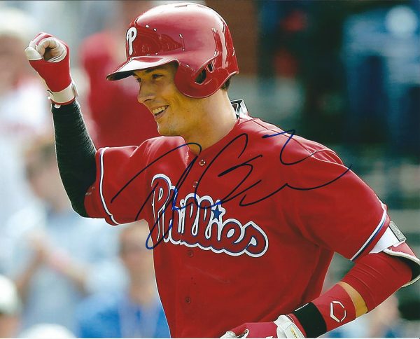 AUTOGRAPHED TYLER GOEDDEL 8X10 Philadelphia Phillies Photo