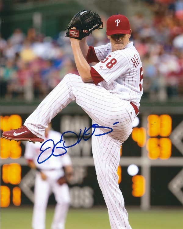 AUTOGRAPHED JEREMY HELLICKSON 8X10 Philadelphia Phillies Photo