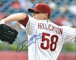AUTOGRAPHED JEREMY HELLICKSON 8X10 Philadelphia Phillies Photo