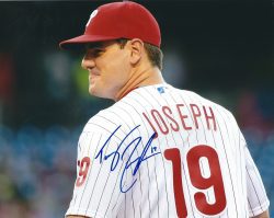 AUTOGRAPHED TOMMY JOSEPH 8X10 Philadelphia Phillies Photo