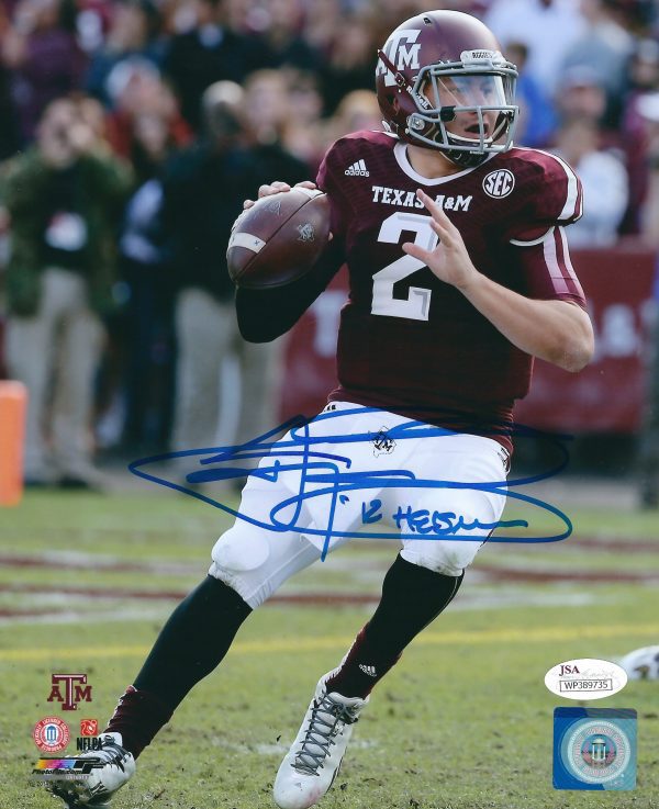 Autographed Johnny Manziel 8X10 Texas A&M Aggies photo