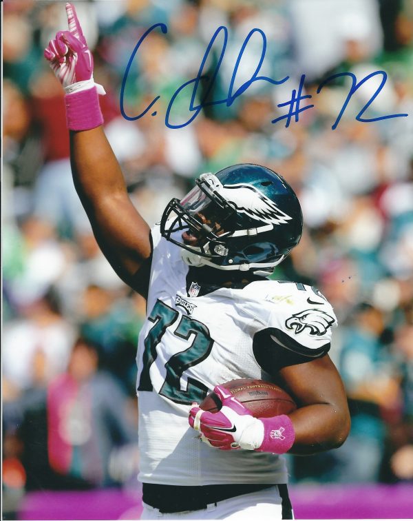 Autographed CEDRIC THORNTON 8X10 Philadelphia Eagles Photo
