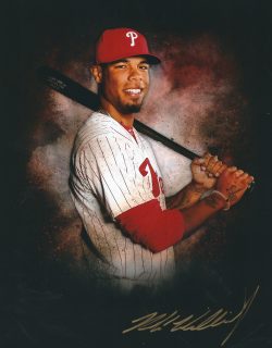AUTOGRAPHED NICK WILLIAMS 8X10 Philadelphia Phillies Photo