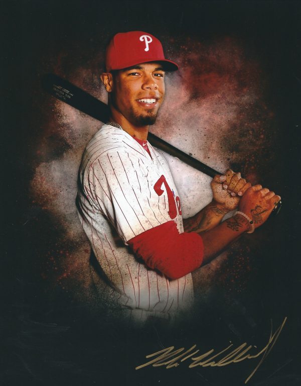 AUTOGRAPHED NICK WILLIAMS 8X10 Philadelphia Phillies Photo
