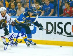 Autographed JORI LEHTERA 8x10 St. Louis Blues Photo