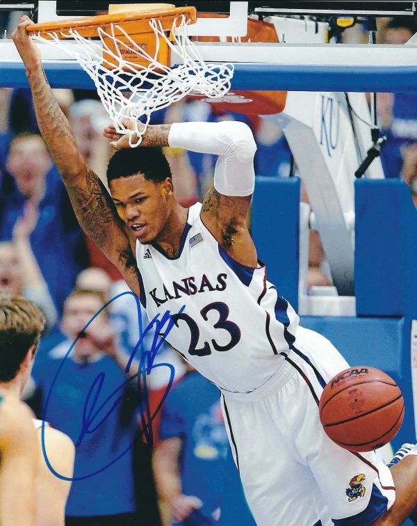 Autographed BEN MCLEMORE Kansas Jayhawks 8x10 Photo