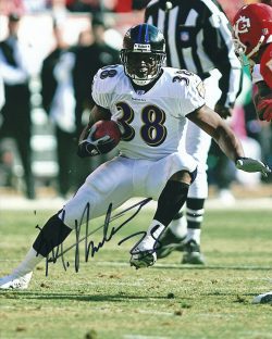 Autographed MICHAEL ANDERSON Baltimore Ravens Photo