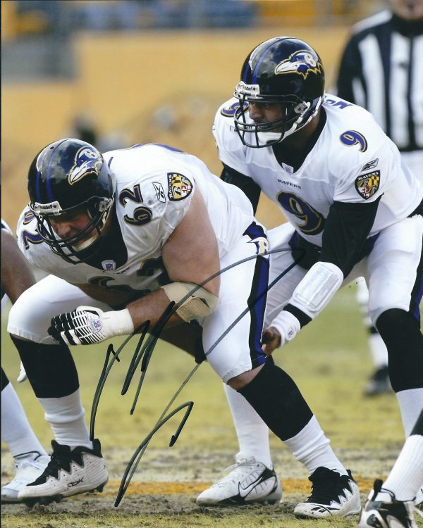 Autographed MIKE FLYNN Baltimore Ravens Photo