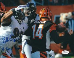 Autographed BRYAN HALL 8X10 Baltimore Ravens Photo