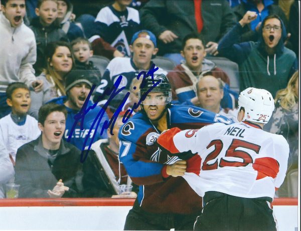 Autographed ANDREAS MARTINSEN 8x10 Colorado Avalanche Photo