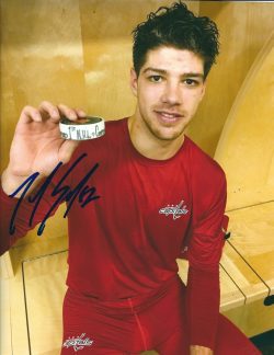 Autographed ZACHARY SANFORD 8X10 Washington Capitals photo.