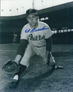 AUTOGRAPHED ED BOUCHEE 8x10 Philadelphia Phillies Photo