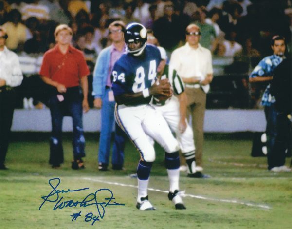 Autographed GENE WASHINGTON  8X10 Minnesota Vikings Photo
