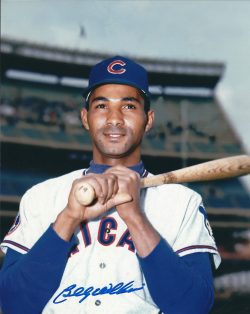 Autographed BILLY WILLIAMS 8X10 CHICAGO CUBS photo