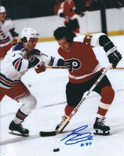Autographed  REGGIE LEACH 8X10 photo - Philadelphia Flyers