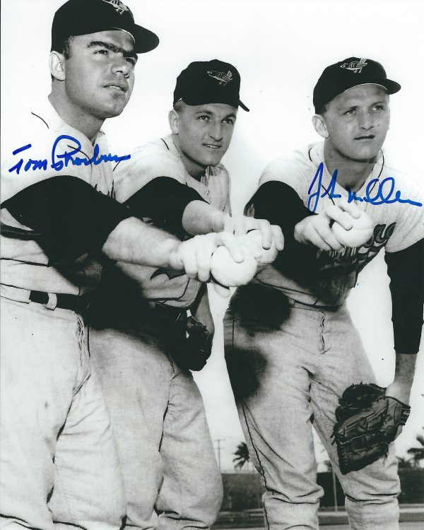 AUTOGRAPHED TOM PHOEBUS & JOHN MILLER 8X10 Baltimore Orioles Photo