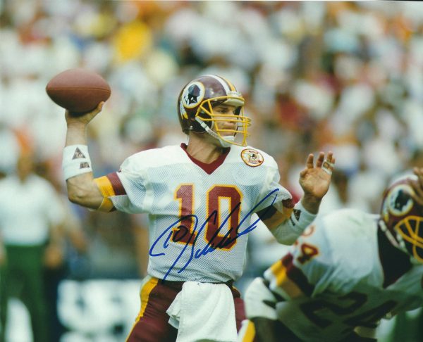Autographed JAY SCHROEDER 8x10 Washington Redskins Photo