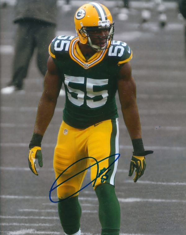 Autographed ANDY MULUMBA 8X10 Green Bay Packers Photo