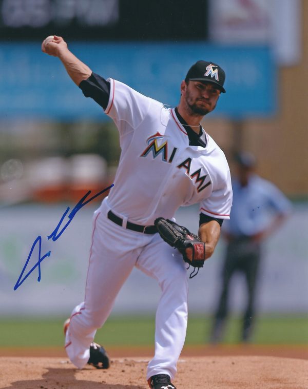 AUTOGRAPHED JARRED COSART 8X10 Miami Marlins Photo