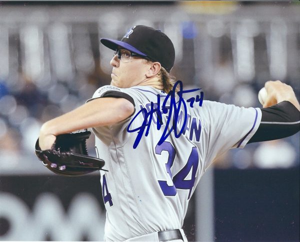 AUTOGRAPHED JEFF HOFFMAN 8X10 Colorado Rockies Photo