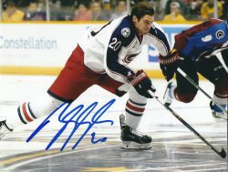 Autographed BRANDON SAAD 8X10 Columbus Blue Jackets Photo