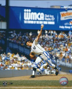 AUTOGRAPHED  SPARKY LYLE 8X10 New York Yankees Photo