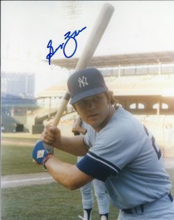 AUTOGRAPHED GEORGE ZEBER 8X10 New York Yankees Photo