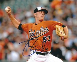 AUTOGRAPHED TYLER WILSON 8X10 Baltimore Orioles Photo