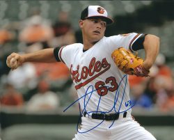 AUTOGRAPHED TYLER WILSON 8X10 Baltimore Orioles Photo