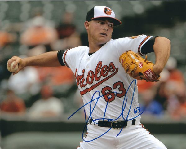 AUTOGRAPHED TYLER WILSON 8X10 Baltimore Orioles Photo