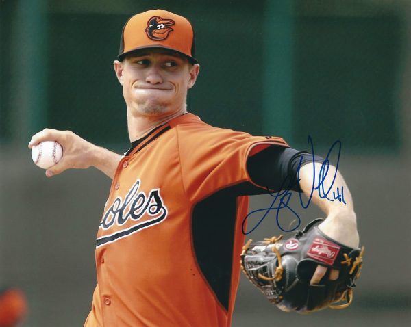 AUTOGRAPHED LOGAN VERRETT 8X10 Baltimore Orioles Photo