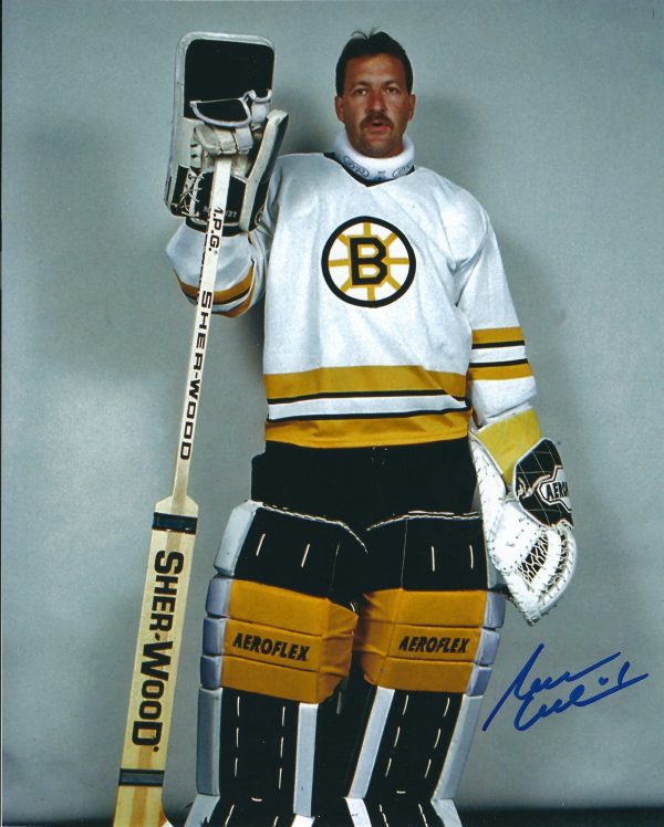 Autographed REJEAN LEMELIN 8X10 Boston Bruins  Photo